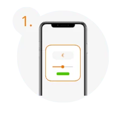 Krok 1 – wybierz kwotę szybkiej pożyczki online