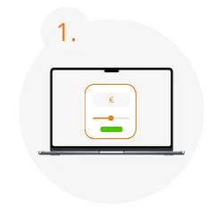 Krok 1 – wybierz kwotę szybkiej pożyczki online